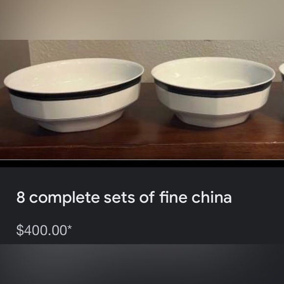 CHRISTOPHER STUART BLACK DRESS OCTAGONAL GOLD TRIM FRUIT DESSERT SAUCE BOWL PLAT - Picture 12 of 12